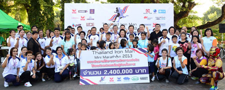 5 Thai steel giants arrange “Thailand Iron Man Mini Marathon 2013” 2.4 million baht raised for 22 organizations for the underprivileged